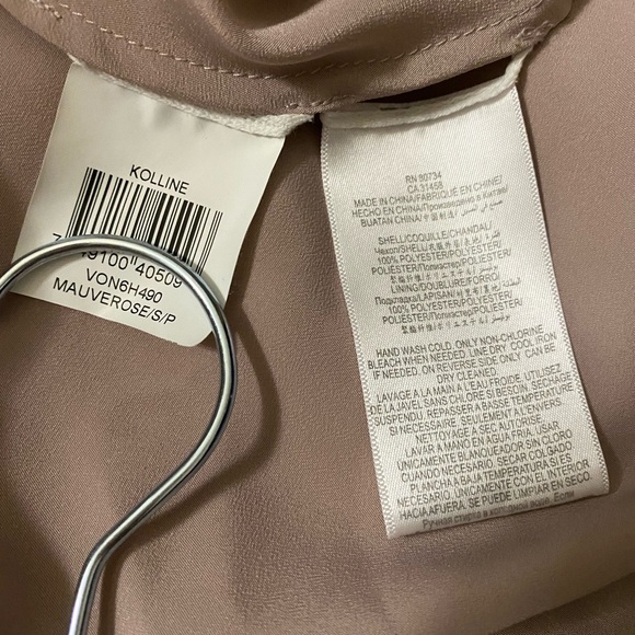 BCBGMaxazria Kollin Mauve Rose Maxi Dress Sz S - Picture 14 of 16